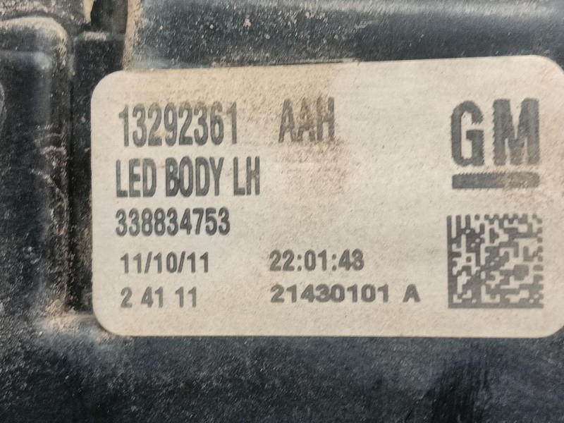 Recambio de piloto trasero izquierdo para opel zafira tourer c (p12) 2.0 cdti (75) referencia OEM IAM 39033314  