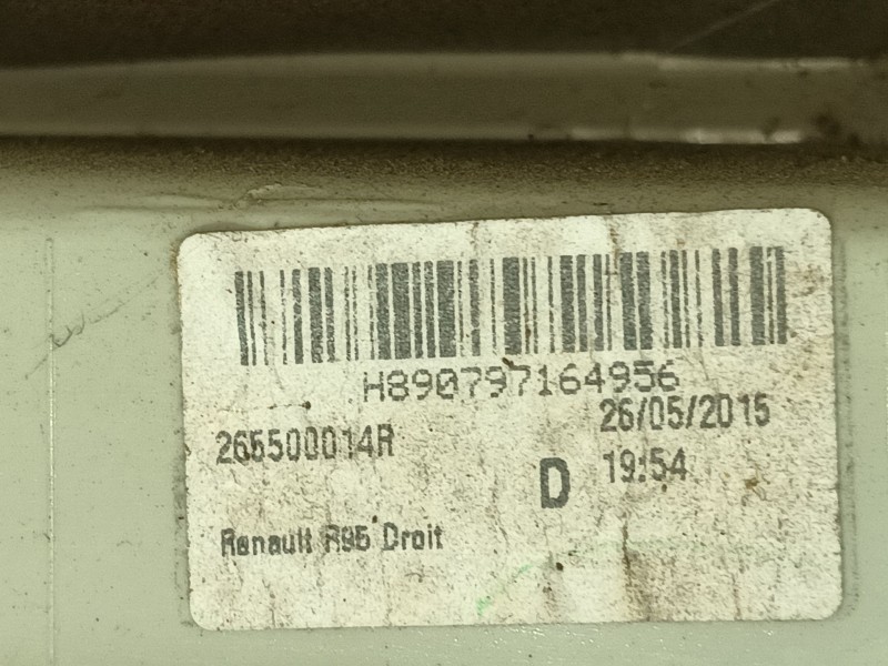 Recambio de piloto trasero derecho para renault grand scénic iii (jz0/1_) 1.5 dci referencia OEM IAM 265500014R  
