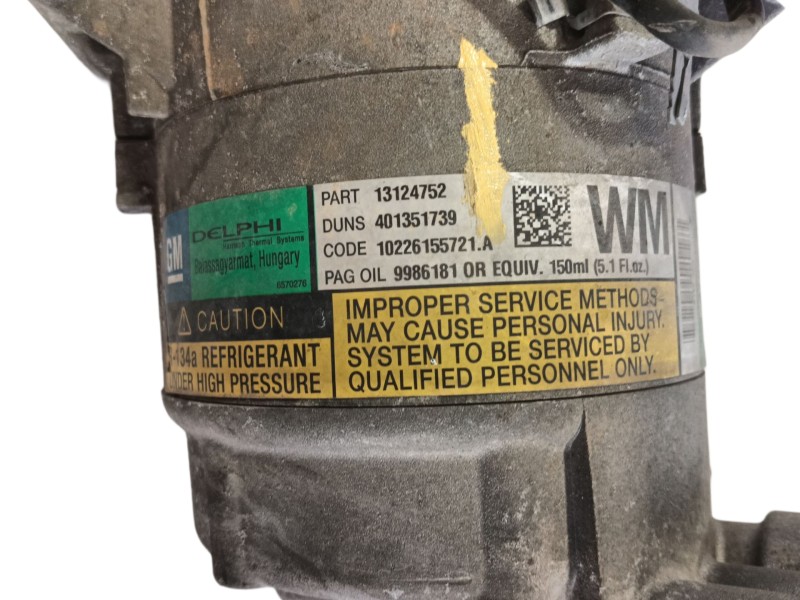 Recambio de compresor aire acondicionado para opel zafira / zafira family b (a05) 1.9 cdti (m75) referencia OEM IAM 93168623 / 9