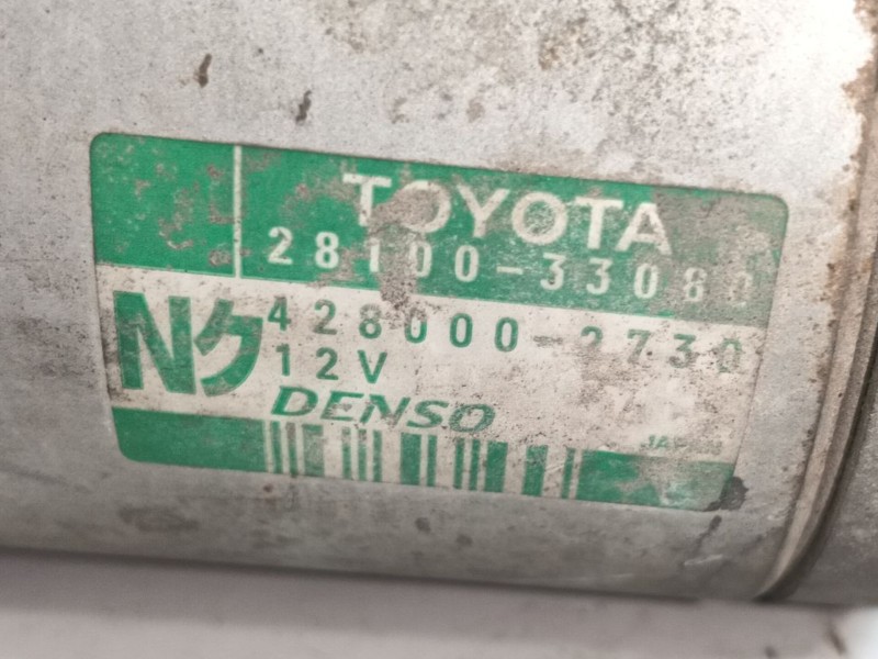 Recambio de motor arranque para toyota corolla (_e12_) 1.4 d (nde120_) referencia OEM IAM 2810033080 / 2810033071  