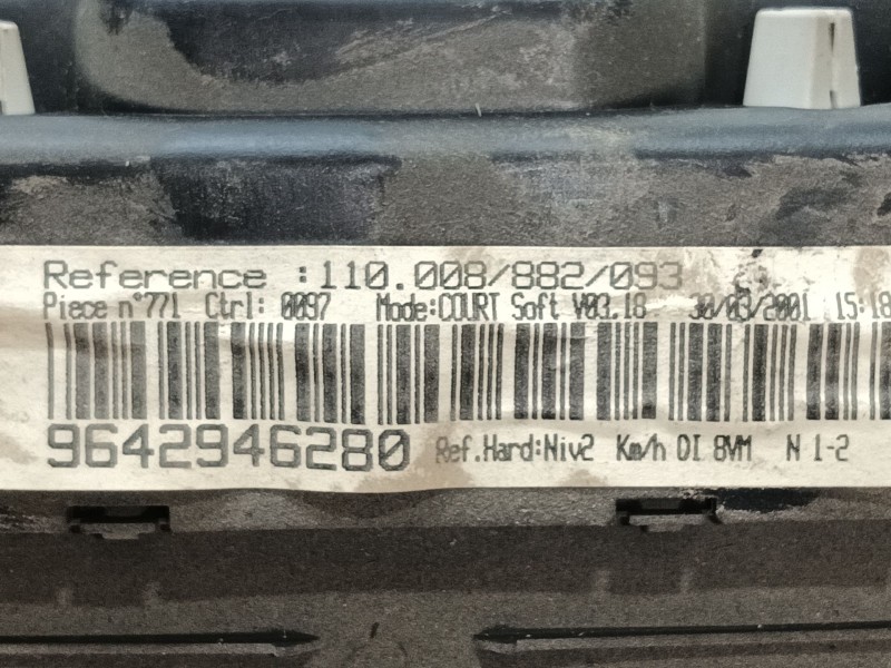 Recambio de cuadro instrumentos para peugeot 406 (8b) 2.0 hdi 110 referencia OEM IAM 6104W7  