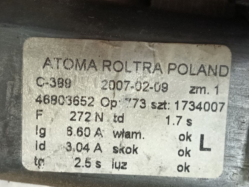 Recambio de elevalunas delantero izquierdo para fiat panda / panda classic (169_) 1.2 (169.axb11, 169.axb1a) referencia OEM IAM 