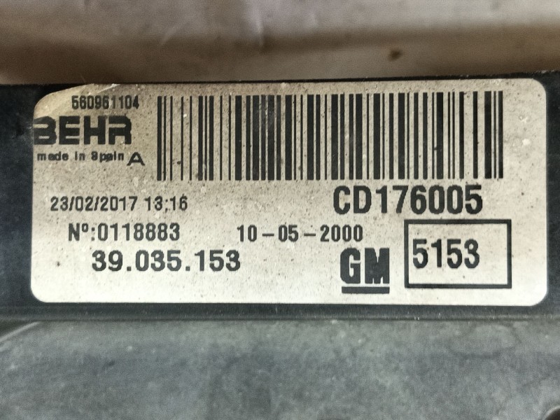 Recambio de electroventilador para opel corsa e (x15) 1.4 (08, 68) referencia OEM IAM 13450416  