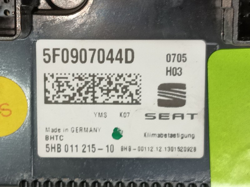 Recambio de mando calefaccion / aire acondicionado para seat leon (5f1) 1.6 tdi referencia OEM IAM   
