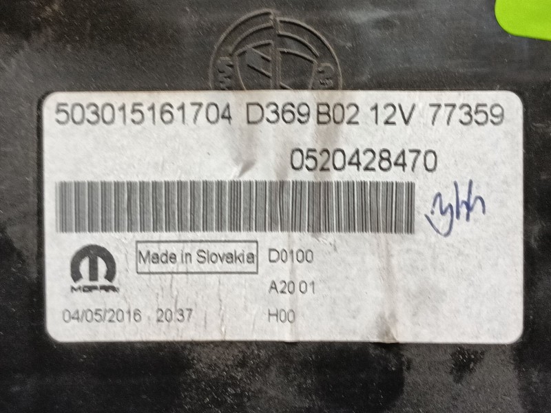 Recambio de cuadro instrumentos para fiat doblo autobús (263_) 1.3 d multijet (263axc1a) referencia OEM IAM   