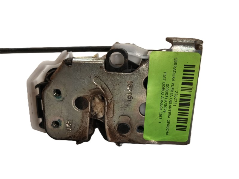 Recambio de cerradura puerta delantera derecha para fiat doblo autobús (263_) 1.3 d multijet (263axc1a) referencia OEM IAM 51975
