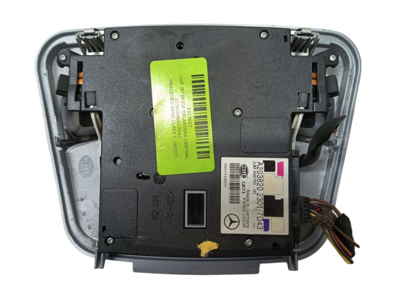 Recambio de luz interior delantera central para mercedes-benz clase c (w203) c 220 cdi (203.006) referencia OEM IAM 20382046017D