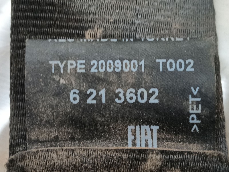 Recambio de cinturon seguridad trasero izquierdo para fiat doblo autobús (263_) 1.3 d multijet (263axc1a) referencia OEM IAM  62