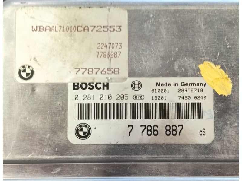 Recambio de centralita motor uce para bmw 3 (e46) 320 d referencia OEM IAM   