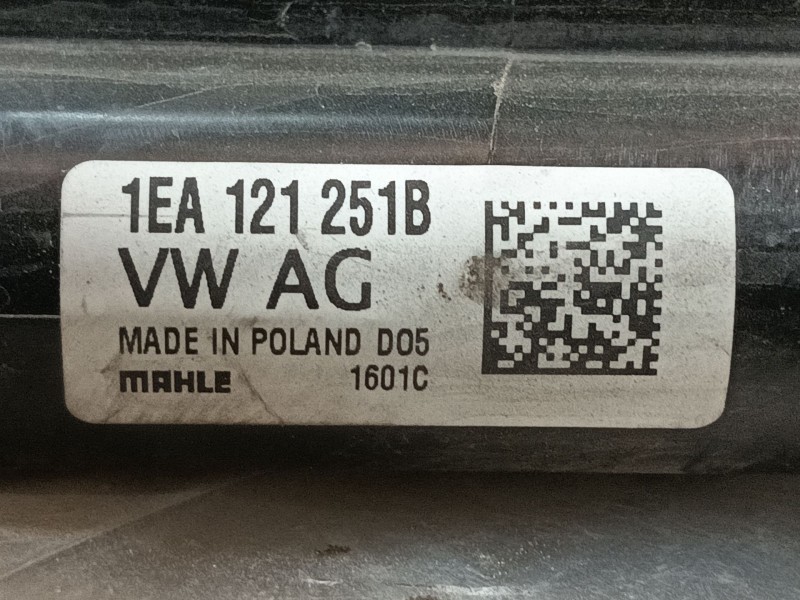 Recambio de radiador agua para volkswagen id.4 (e21) performance referencia OEM IAM 1EA121251B  
