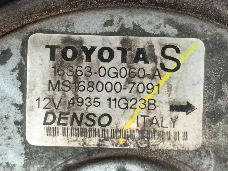 Recambio de electroventilador para toyota corolla verso (zer_, zze12_, r1_) 2.2 d-4d (aur10_) referencia OEM IAM 163630G051  