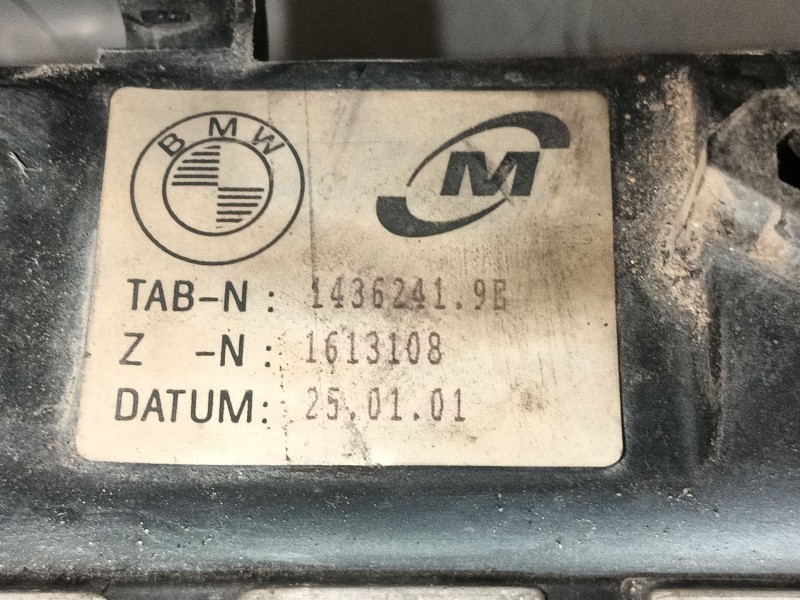Recambio de radiador agua para bmw 3 (e46) 320 d referencia OEM IAM 17119071518  