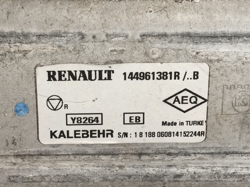 Recambio de intercooler para renault captur i (j5_, h5_) 1.5 dci 90 referencia OEM IAM 147350364R  