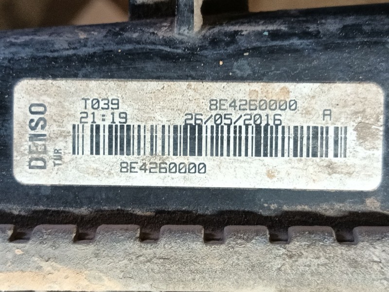 Recambio de radiador agua para fiat doblo autobús (263_) 1.3 d multijet (263axc1a) referencia OEM IAM 51938013 8E4260000 