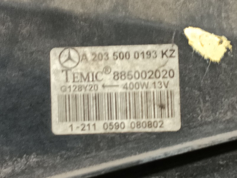 Recambio de electroventilador para mercedes-benz clase c (w203) c 220 cdi (203.006) referencia OEM IAM A2035000293 E885001965134