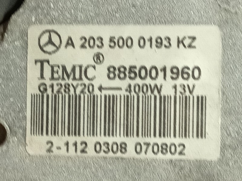 Recambio de electroventilador para mercedes-benz clase c (w203) c 220 cdi (203.006) referencia OEM IAM A2035000293 E885001965134