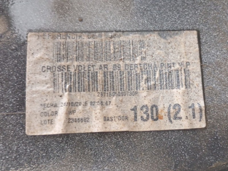Recambio de paragolpes trasero para citroën berlingo multispace (b9) 1.6 bluehdi 120 referencia OEM IAM 7410GE  