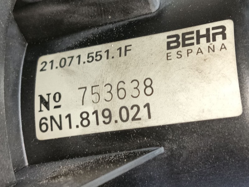 Recambio de ventilador calefaccion para seat arosa (6h1) 1.7 sdi referencia OEM IAM 6N1819021  