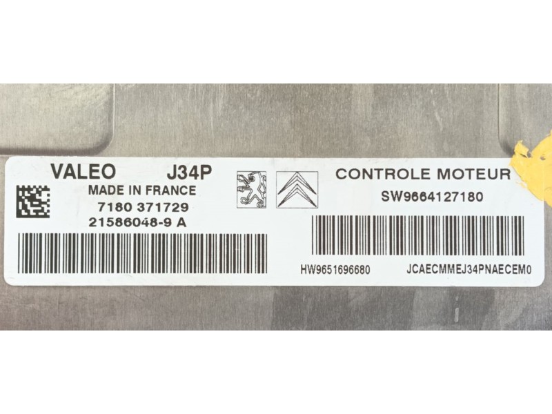 Recambio de centralita motor uce para peugeot 207/207+ (wa_, wc_) 1.4 referencia OEM IAM   