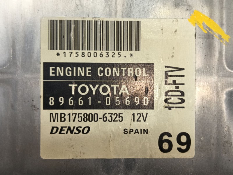Recambio de centralita motor uce para toyota avensis (_t25_) 2.0 d-4d (cdt250_) referencia OEM IAM   