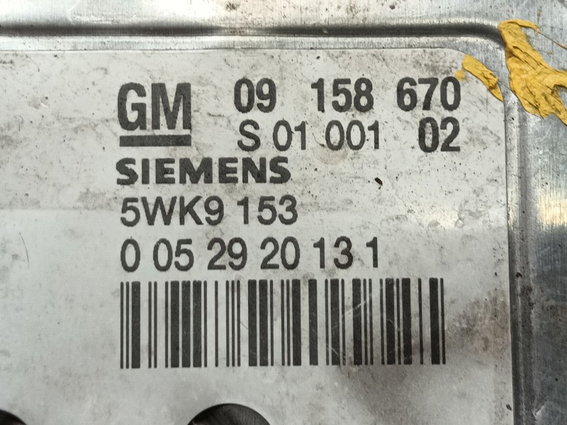 Recambio de centralita motor uce para opel astra g coupé (t98) 1.8 16v (f07) referencia OEM IAM  5WK9153 