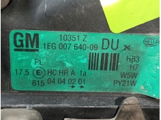 Recambio de faro izquierdo para opel astra g coupé (t98) 1.8 16v (f07) referencia OEM IAM 93175723 1EG00764009 
