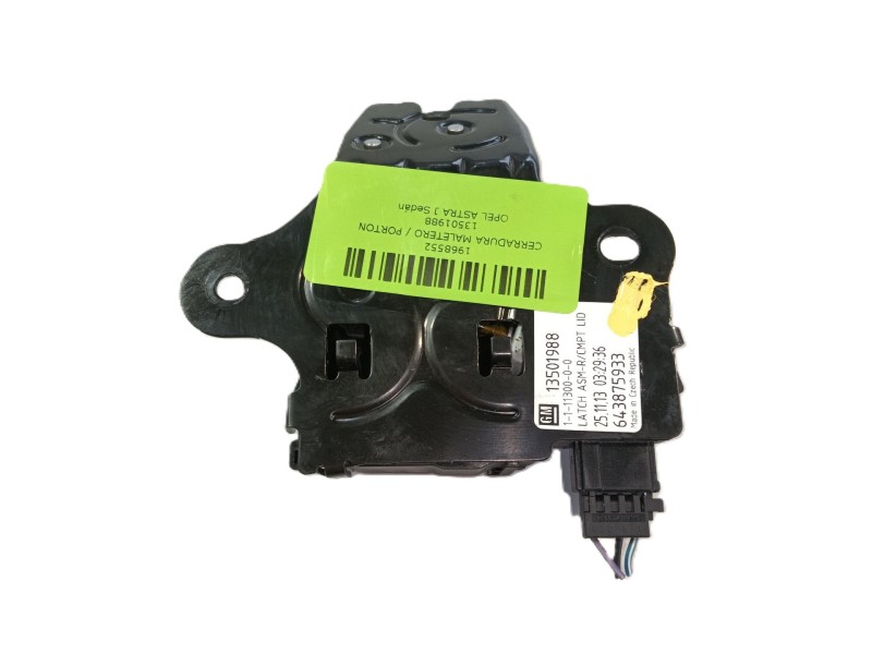 Recambio de cerradura maletero / porton para opel astra j sedán 1.7 cdti (69) referencia OEM IAM 13501988  