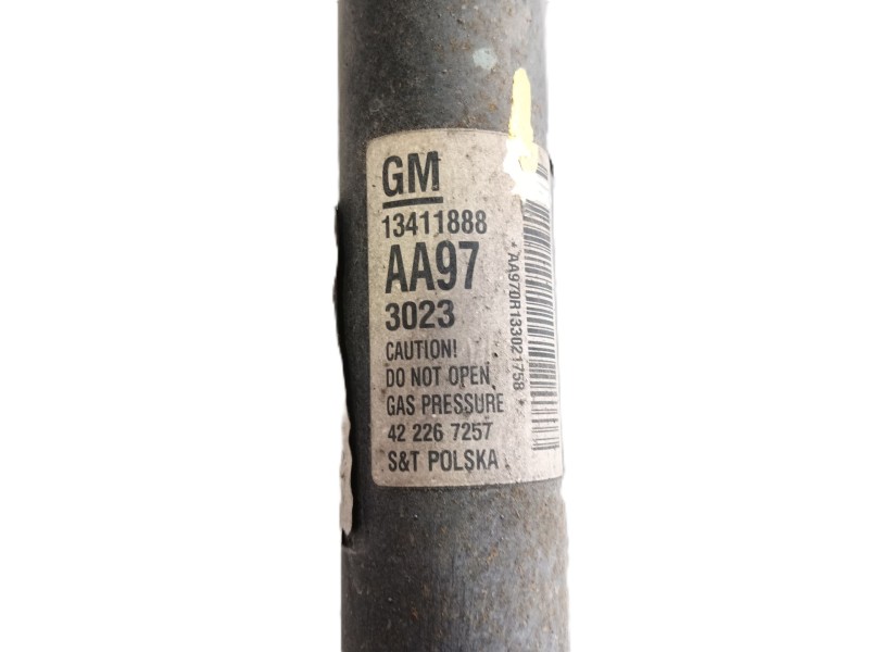 Recambio de amortiguador trasero izquierdo para opel astra j sedán 1.7 cdti (69) referencia OEM IAM 13411888  
