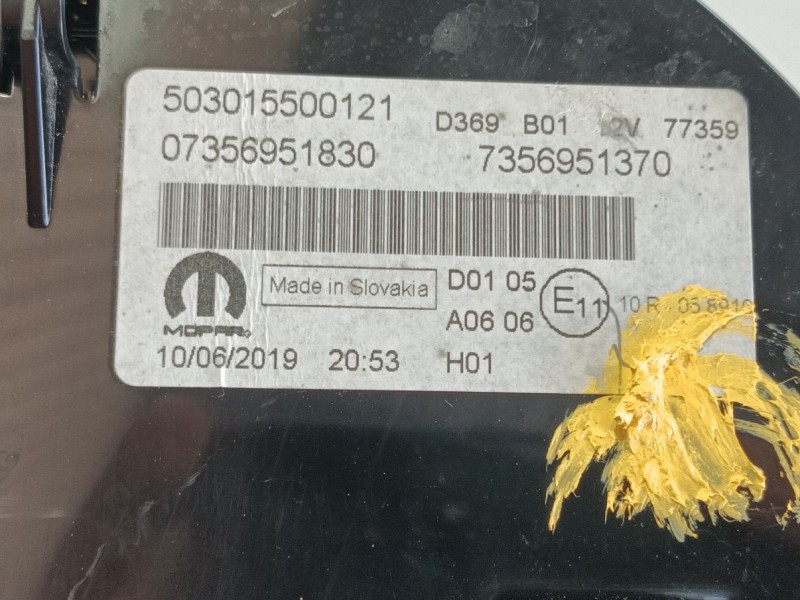 Recambio de cuadro instrumentos para fiat 500 (312_) 1.2 (312axa1a) referencia OEM IAM   
