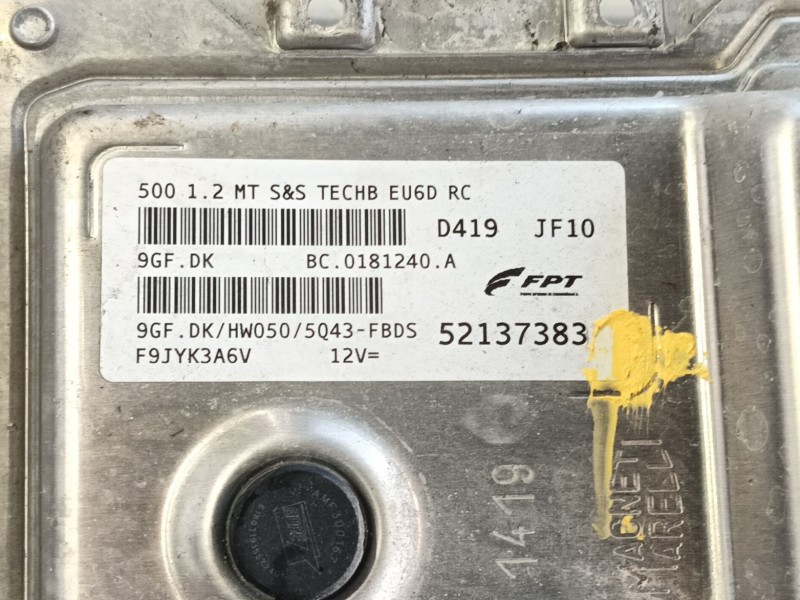 Recambio de centralita motor uce para fiat 500 (312_) 1.2 (312axa1a) referencia OEM IAM   