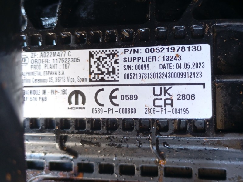 Recambio de salpicadero para jeep avenger 1.2 turbo 100 referencia OEM IAM  A022M477C 