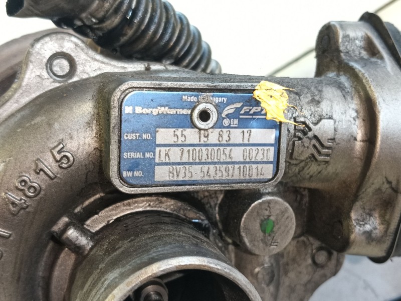 Recambio de turbocompresor para fiat doblo cargo (263_) 1.3 d multijet referencia OEM IAM 0000055198317 / 0000071789039  