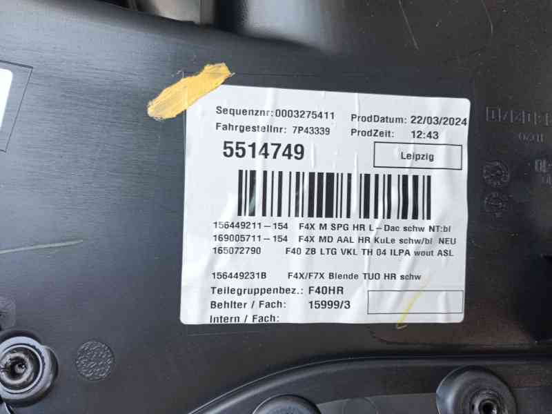 Recambio de guarnecido puerta trasera derecha para bmw 1 (f40) 118 d referencia OEM IAM   