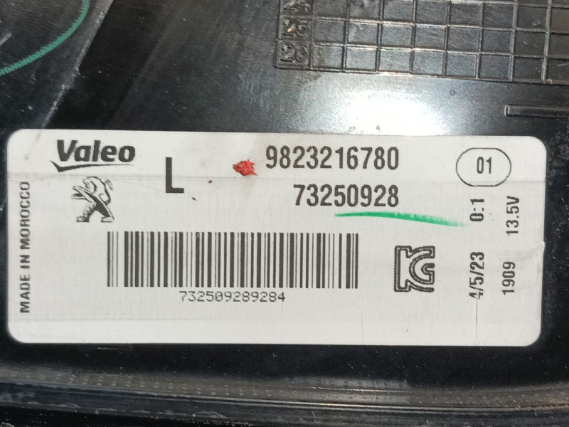 Recambio de piloto trasero izquierdo para peugeot 208 ii (ub_, up_, uw_, uj_) 1.2 puretech 100 referencia OEM IAM 9823216780 732