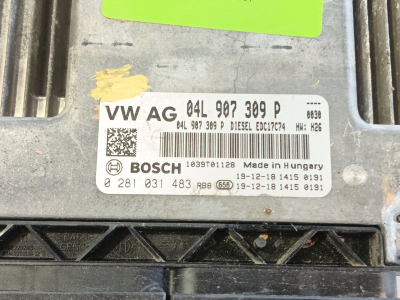 Recambio de centralita motor uce para seat leon (5f1) 2.0 tdi referencia OEM IAM 4L906027S5F0  