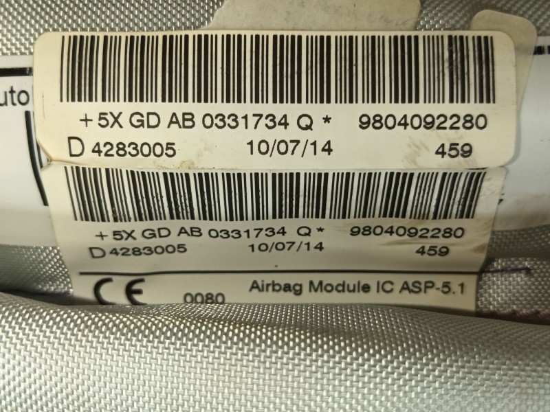 Recambio de airbag cortina delantero derecho para peugeot 208 i (ca_, cc_) 1.6 hdi referencia OEM IAM   