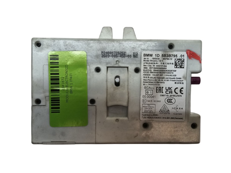 Recambio de modulo electronico para bmw 1 (f40) 118 d referencia OEM IAM   