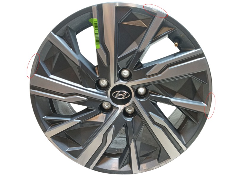 Recambio de llanta para hyundai tucson (nx4e, nx4a) 1.6 t-gdi referencia OEM IAM  7Jx17 ET43.5