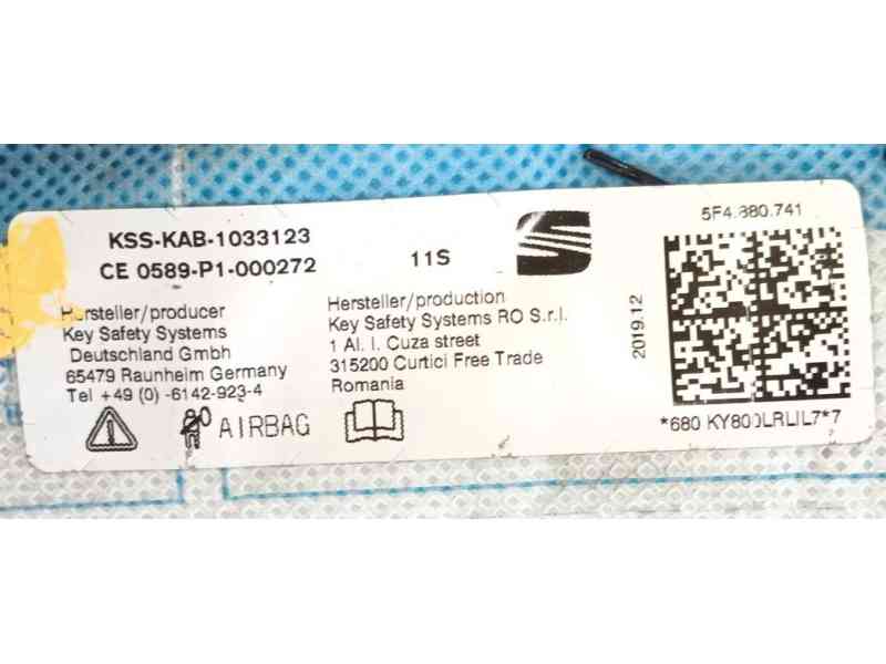 Recambio de airbag cortina delantero izquierdo para seat leon (5f1) 2.0 tdi referencia OEM IAM   
