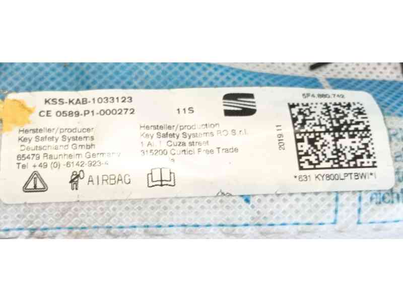 Recambio de airbag cortina delantero derecho para seat leon (5f1) 2.0 tdi referencia OEM IAM   