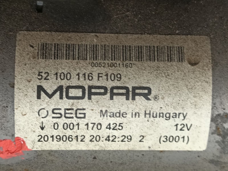 Recambio de motor arranque para fiat 500 (312_) 1.2 (312axa1a) referencia OEM IAM 0000071798110 / 0000052100116  