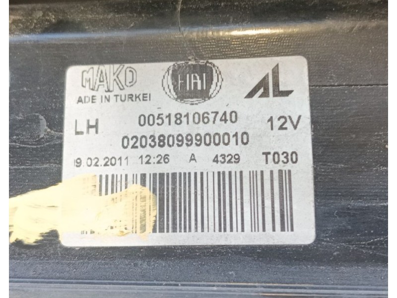 Recambio de piloto trasero izquierdo para fiat doblo cargo (263_) 1.3 d multijet referencia OEM IAM 0000051810674  
