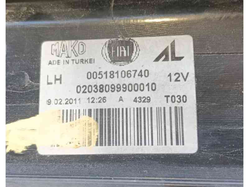 Recambio de piloto trasero izquierdo para fiat doblo cargo (263_) 1.3 d multijet referencia OEM IAM 0000051810674  