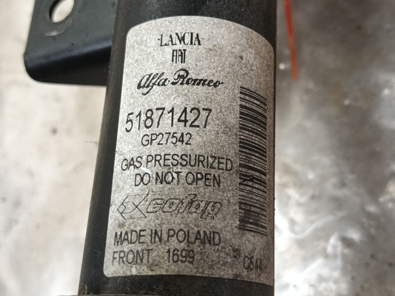 Recambio de amortiguador delantero izquierdo para fiat 500 (312_) 1.2 (312axa1a) referencia OEM IAM 0000051871427  