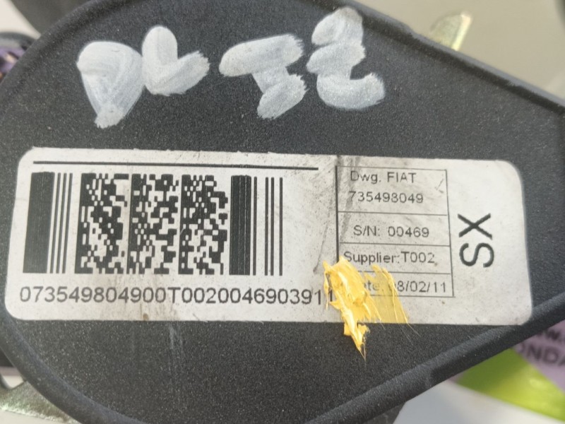 Recambio de cinturon seguridad delantero izquierdo para fiat doblo cargo (263_) 1.3 d multijet referencia OEM IAM 0000735542438 