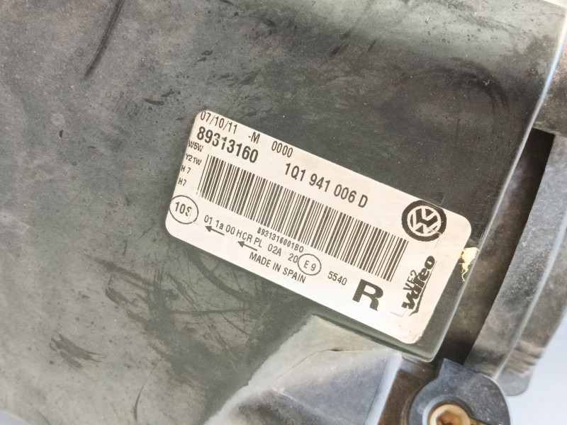 Recambio de faro derecho para volkswagen eos (1f7, 1f8) 2.0 tdi referencia OEM IAM 1Q1941006D  
