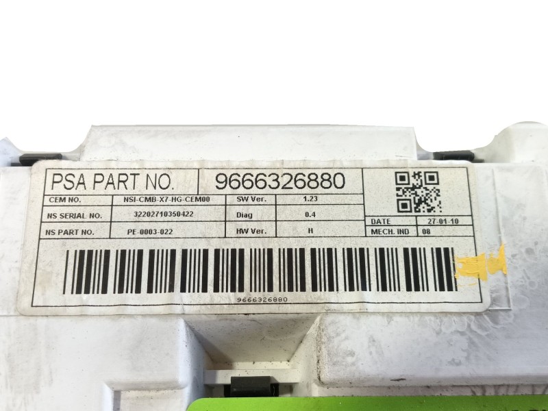 Recambio de cuadro instrumentos para citroën c5 iii (rd_) 2.0 hdi 165 referencia OEM IAM   