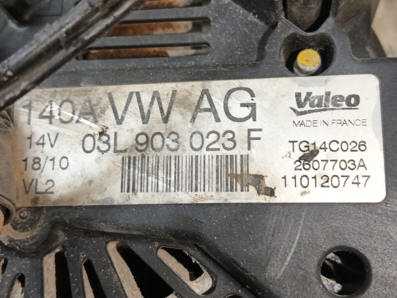 Recambio de alternador para seat leon (1p1) 1.6 tdi referencia OEM IAM 06F903023G  