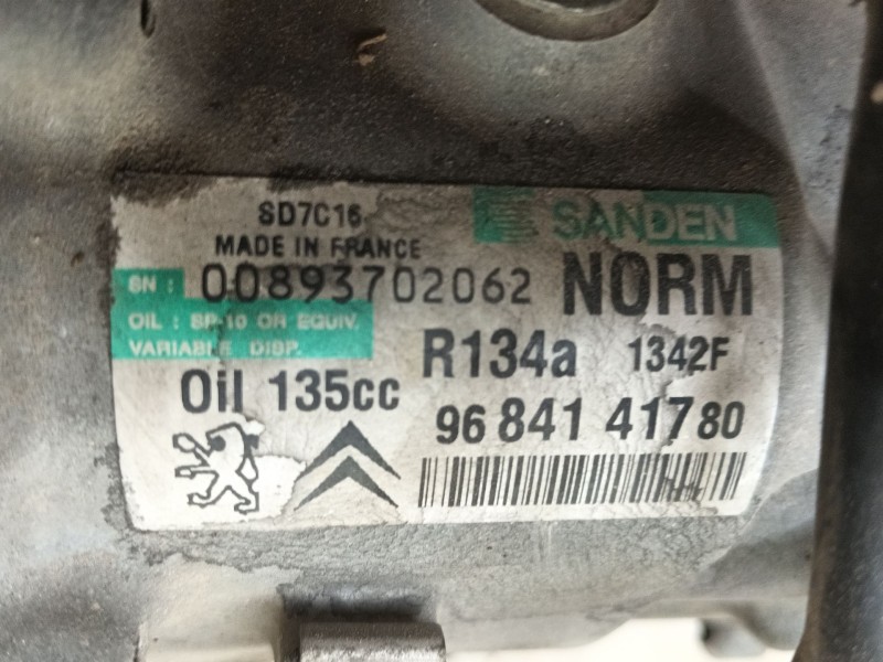Recambio de compresor aire acondicionado para citroën c5 iii (rd_) 2.0 hdi 165 referencia OEM IAM 1631896880  