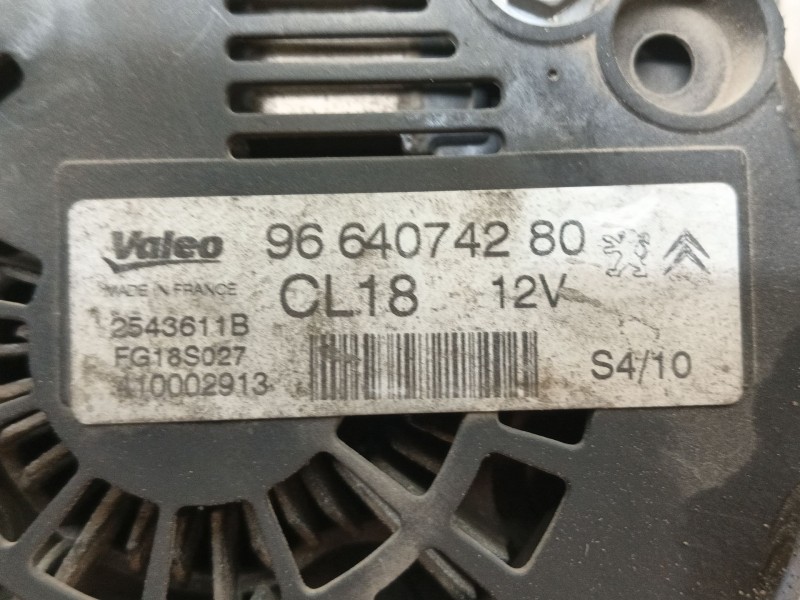 Recambio de alternador para citroën c5 iii (rd_) 2.0 hdi 165 referencia OEM IAM 9803750980  